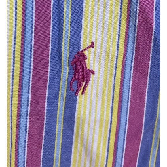 Ralph Lauren Blake Medium Long Sleeve Button Down Stripe - Picture 1 of 3